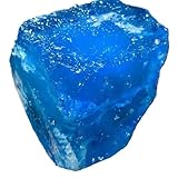 1 pieza de zafiro marino crudo de 80-90 g, cristal aguamarina