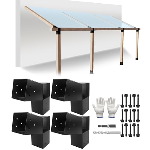Image of 4Pack 30 Pegola Slant Brackets 2-Way 6x6 Roof Bracket