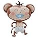 Baby Boy Monkey Helium Foil Balloon - 41 inch
