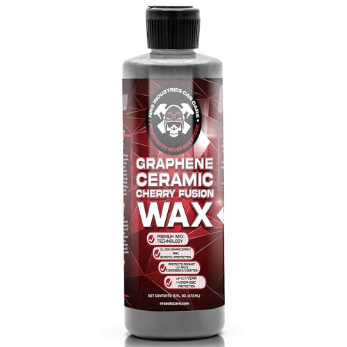 Graphene Ceramic Car Wax – Hand-Applied Fusion Wax with Deep Car Shine, Slick Finish & Long-Lasting Hydrophobic Paint Sealant