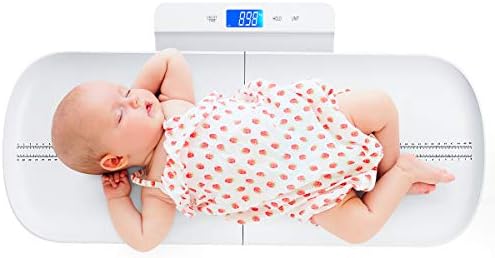 KUBEI Baby Scale, Digital Infant Scale, Multi-Function Digital Scale for Pets, Toddler Scale with Measure Babies Weight and Height Tray, Precision Digital Puppy Scale with kg/lb/oz, Holding Function