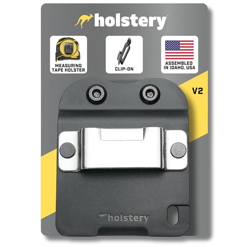 Holstery TapeMaster | Clip-On Tape Measure Holder - Low-Profile Measuring Tape Holster for Your Belt, Tool Bags, Pockets, or Pants by Holstery - Used condition - US$18.99