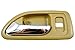 PT Auto Warehouse HO-2579ME-FL - Inside Interior Inner Door Handle, Beige/Tan Housing with Chrome Lever - 4-Door Sedan, Driver Side Front