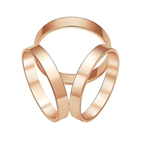 トリプルスカーフリング スカーフ リング スカーフ留め トリプル リング スカーフクリップ ラインストーン飾り キラキラ クリップ 魅力 (G)のサムネイル