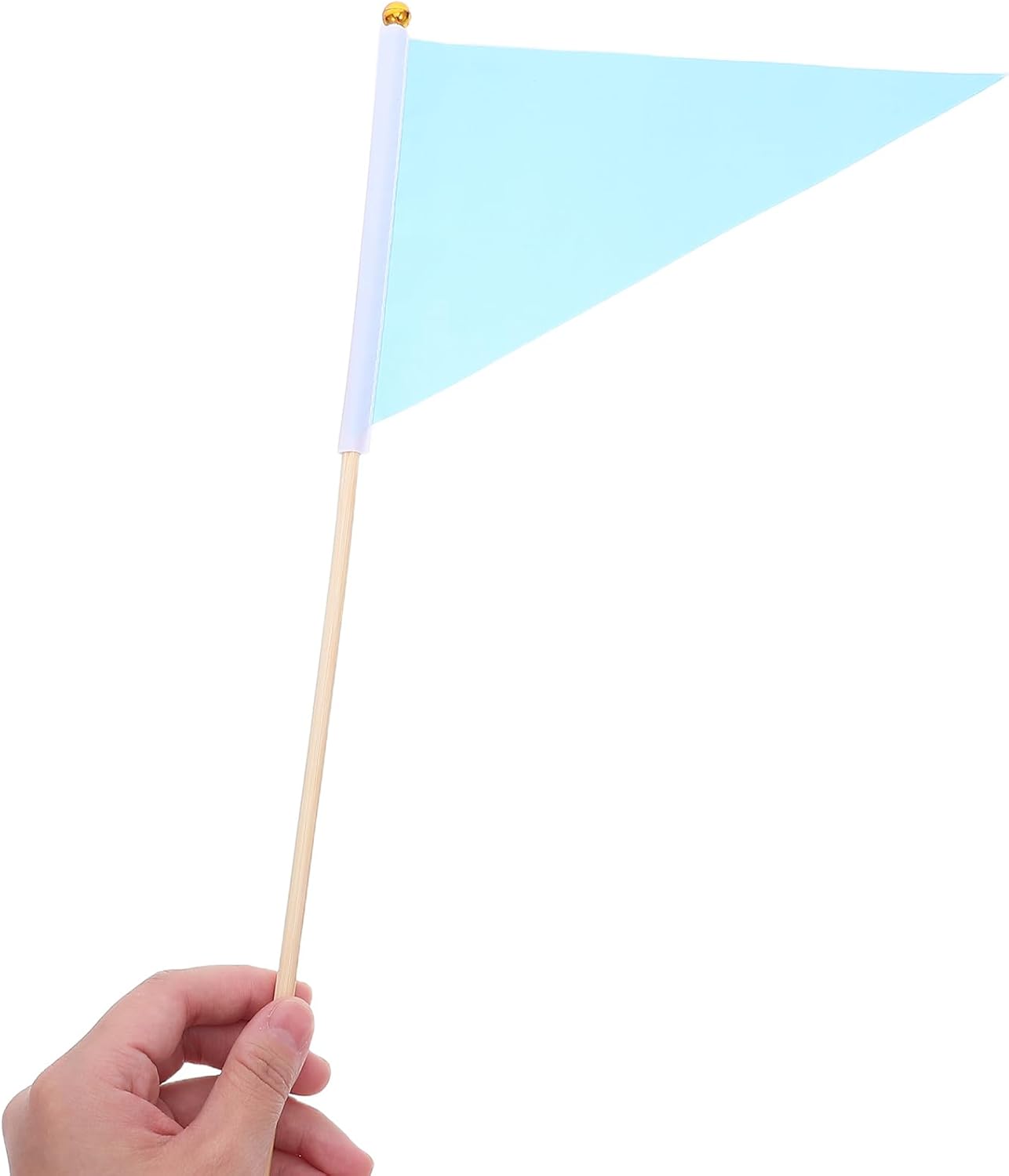 LUOZZY 120pcs Blank Triangle Craft Marker Flags for Construction Safety Marking and Party Decoration
