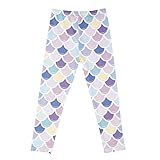❀Eigenschaften: Kleine Mädchenkostüme süße Modedruck-Mädchenleggings, Mädchenkostüme Cosplay-Outfits, Tarnung / Leopardenmuster / Meerjungfrau. Kleine Mädchen lässige Printhose, elastisch, hohe Taille, nicht eng zum Tragen.