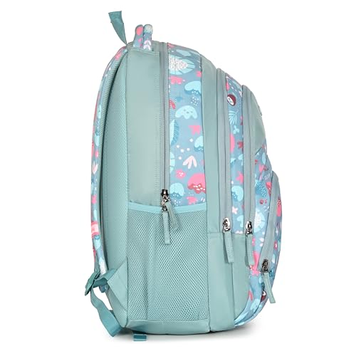 Image of BEAUTY GIRLS BY HOTSHOT FLORAL 1594|SCHOOL BAG|TUTION BAG|COLLEGE BACKPACK|LARGE SIZE|WATER RESISTANT|19 INCH|FOR GIRLS & WOMEN|36 LITERS BACKPACK