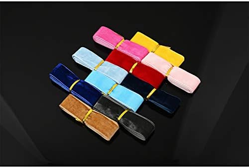 Berolle 20 Yards 20 Colors Crushed Velvet Ribbon Colored Vintage Ribbon Gift Wrapping Ribbon for Choker Wedding Direction DIY Crafts Chinese Style Jewelry Clothing Accessories