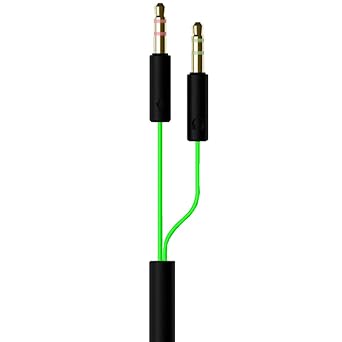 Headset Splitter Cable, Y Shape 4.5 Inch Gold-Plated PVC Audio Cable 3.5mm Female to 2 Male PC Earphone Adapter for Razer Kraken Tiamat Electra BlackShark ManOWar Thresher Nari Gaming Headphones
