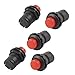 5 Pcs 3A/125VAC 1.5A/250VAC Latching Red Push Button Switch On/Off