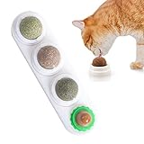 Shengruili Bolas de Hierba Gatera,Juguetes con Hierba Gatera Juguetes de Gato Interactivos,Juguetes de Eliminación de Gatos,Pelotas de Catnip Juguete para Gatos,Juguetes para Gatos Gatito (A)