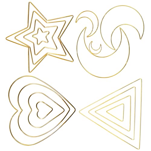 Aros de metal para captadores de suenos LIFKOME de 16 piezas para manualidades de macrame caseras 2