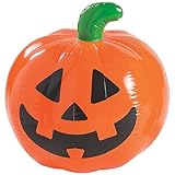 Fun Express Giant Inflatable Pumpkin β Spooky Halloween Yard Decor Party Toy Weather-Resistant β Easy Setup Great Yard Haunted House or Halloween Party β Perfect for Photos & Outdoor Fun 35" β 1 Piece