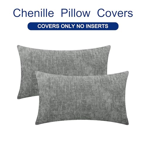 image for CaliTime Throw Pillow Covers Decorative 16 X 26 Inches Pack of 2 Cozy 