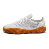 FJJLOVE Badminton-Schuhe, Anti-Twist-Dämpfung Indoor-Pumps Atmungsaktive Turnschuhe für das professionelle Training für alle Sportarten,Weiß,44