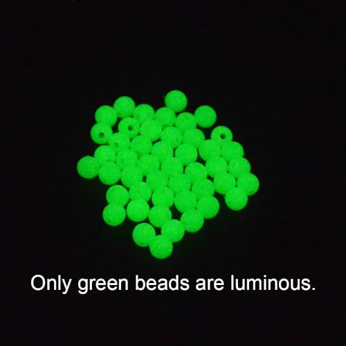1000pcs Assorted Hard Plastic Round Fishing Beads Bright Color Fishing Bait Eggs 4mm 5mm 6mm - Thumbnail 6
