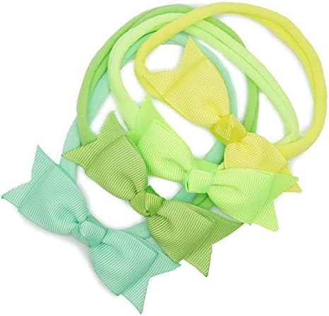 40 Colors Baby Girls Bows Headbands Grosgrain Ribbon Hair Bows Elastic Hair bands for Newborn Infant Toddlers Kids