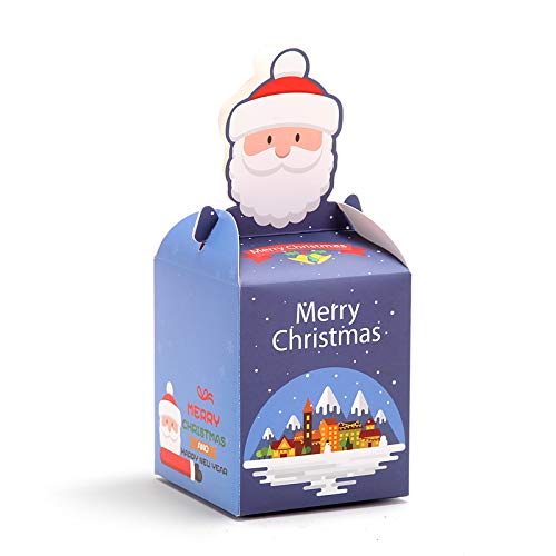 VHVCX Boîte-Cadeau De Décoration De Noël pour Les Cartons Faits sur Commande De Boîte De Boîte De Veille De Noël, Légende De 8.5 * 8.5 * 10 5 Cover