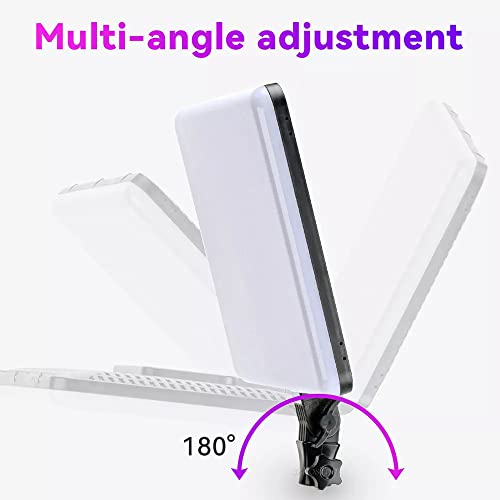 Image of GiftMax LED Video Soft Light Panel, for Studio Photography | Video Recording | Conference | YouTube,2700K-5700K CRI95+ | with Remote Control & 7ft Stand (16 inch RGB Camera Light Pack -2)
