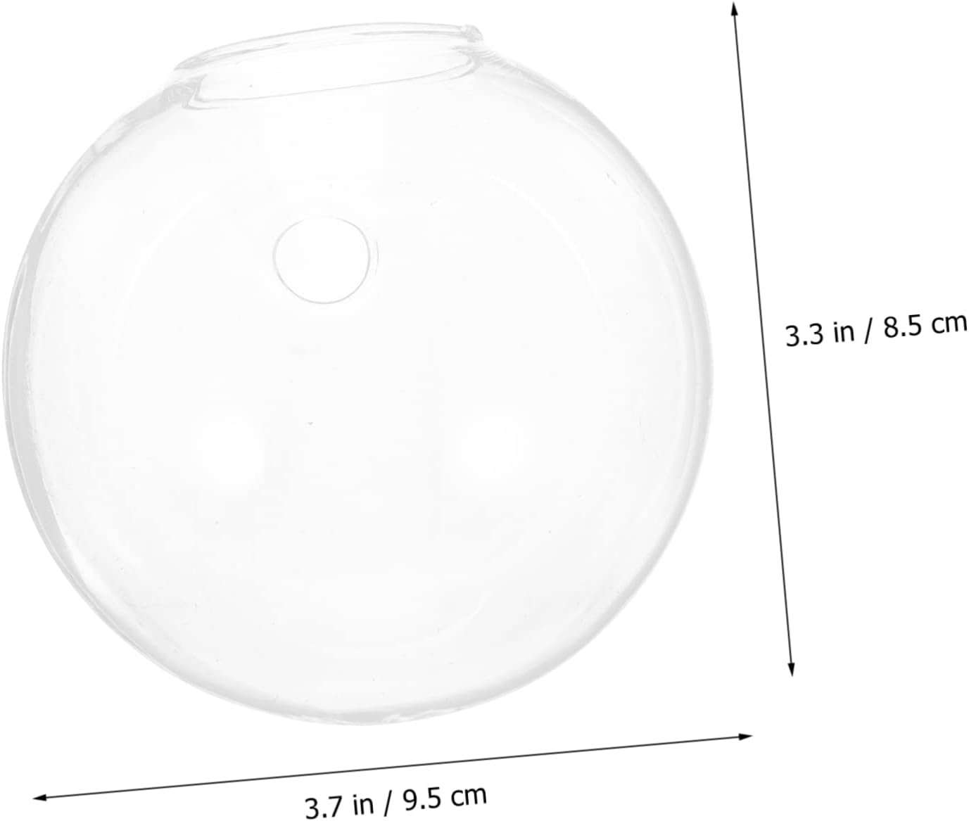 Happyyami 2 Sets Hydroponic Wall Hanging Vase Plant Clear Terrarium Container Wall Hydroponic Vases Globe Flower Vase Air Propagation Stations Wall Bowl Fish Tank Goldfish Bowl Glass Outdoor