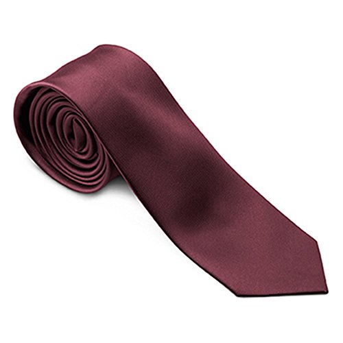 GREIFF Corporate Wear Herren Krawatte Slimline Bordeaux Modell 6918