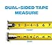 Ox Tools Tuff Blade 35 ft Shock Proof Tape Measure - Nylon Coated 1 1/4 Inch Blade Dual Magnet Hook Construction Magnetic Tape Measure - 10 ft Stand Out Retractable Measuring Tape - OX-P506035