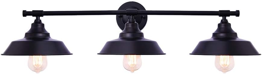 Best Cyber Deals 🔥 PUMING 3 Lights Farmhouse Wall Sconce Bathroom Vanity Lights Vintage Wall Lamp Wall Sconce for Bathroom Bedroom Home, Black 🛒 Crazy Deals PUMING 3 Lights Farmhouse Wall Sconce Bathroom Vanity Lights Vintage Wall Lamp Wall Sconce for Bathroom Bedroom Home, Black