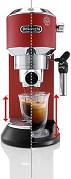 De'Longhi Dedica Pump Espresso, Coffee Machine, EC685R, Red: Espresso \u0026  Cappuccino Machines: Amazon.com.au