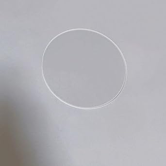 Optical-Grade Fused Silica Wafer, Quartz Glass Disk, 80-100, Pack of 2 2mm Thick, 100mm