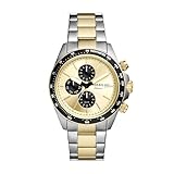 Fossil Orologio da uomo con autocross multifunzionale in acciaio inox, Due tonalità