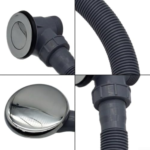 Ajuste universal para agujeros de drenaje de 48 a 60 mm en kit de desagüe para bañera 5