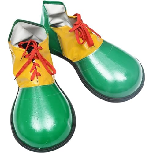 Bemvp Zapatos De Payaso, 1 Par De Zapatos Grandes Y Divertidos De Parodia, Zapatos De Payaso Arcoíris, Zapatos De Cosplay, Zapatos De Actuación Escénica para Fiestas De Disfraces Y Festivales.