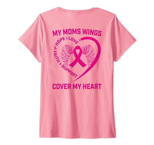 Mujer Pink Loss of Loved One Mother Mom - Cáncer de mama Camiseta Cuello V