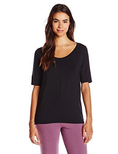 Preisvergleich Produktbild HANRO Damen Sporttop Yoga Shirt, Schwarz (black 0019), Large