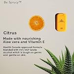 Hydrating - Portable - Hand Sanitizer Spray - Aloe - 70% Alcohol - 30ml (Citrus) - Made in Canada