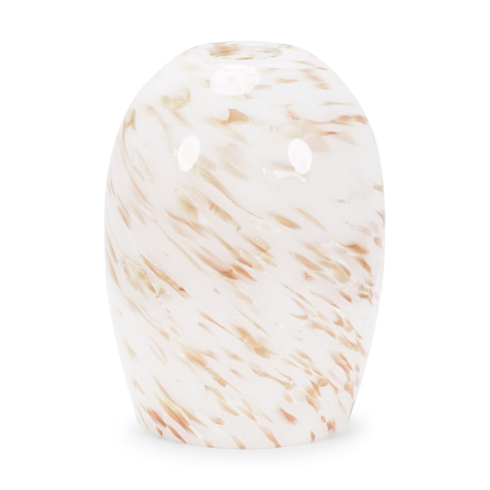 ValueLights | White Confetti Glass Easy Fit Ceiling Pendant Light Shade | Pendant Lights, Home Décor & Improvement Essential | 16.3cm Shade Width
