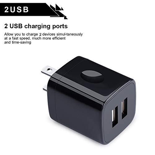 Usb Wall Charger, Charger Box, Nonouv 4-Pack Dual Port Fast Charging Block Cube Plug For Iphone 14 13 12 11 Pro Xr Xs X 8 7 6 Plus, Ipad, Samsung Galaxy S22 S21 S20 S10 S9 Note 20 10 9,Android,Kindle #TOP1