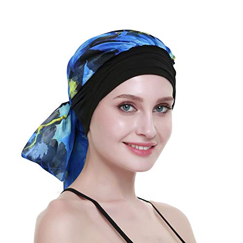 FocusCare Cancer Headwear Scarves for Chemo Women Fitted Bandana Hair Loss Headwrap Cap - Thumbnail 4