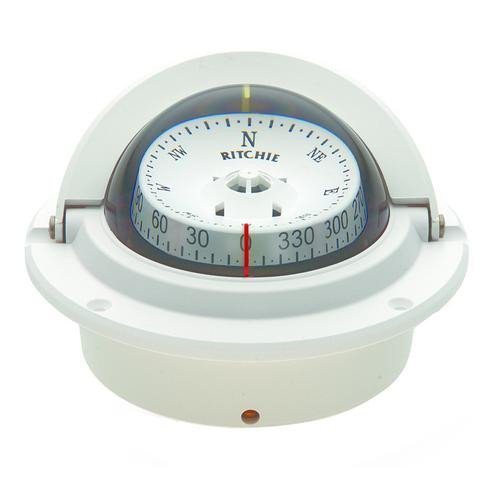 Ritchie F-83W Voyager Compass - Flush Mount - White #TOP5