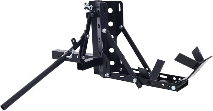 800LBS Motorcycle Trailer Hitch Scooter Hauler Mount Rack 2" Motorcycle Tow Carrier Receiver Heavy Duty Steel