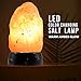Himalayan Glow Battery Operated LED Multicolor Salt Lamp, Natural Crystal Rock Salt Night Lamp for Home Decor and Gift - Perfect & Idle for Home Decor and Gift