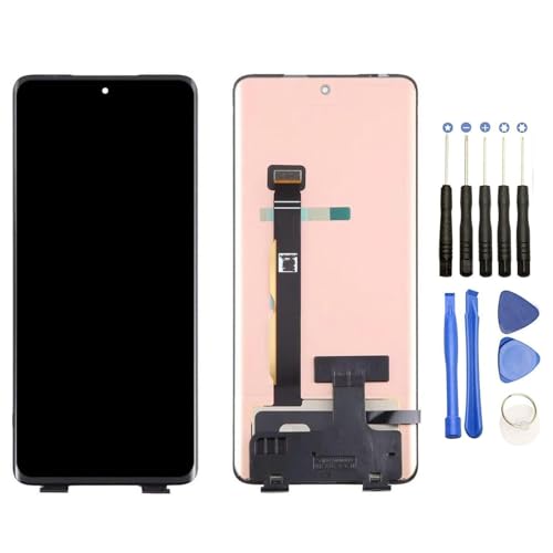 DYGCGO ������ Motorola Edge 40 Neo, XT2307-1 �C�������p�t�����g�p�l�� LCD �^�b�`�p�l�� �t���p�l���i�t�����g�K���X�f�W�^�C�U�j�C���H��Z�b�g�t�� (�u���b�N) �iORG�j