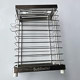 Sublibelief Knife Rests - Knife Block Holder Kitchen Stainless Steel Knife Organizer Storage Stand 8