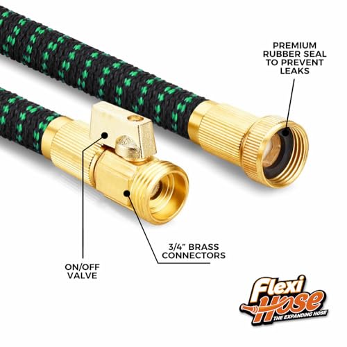 image for Flexi Hose with 8 Function Nozzle, 150FT - Lightweight Expandable Gard