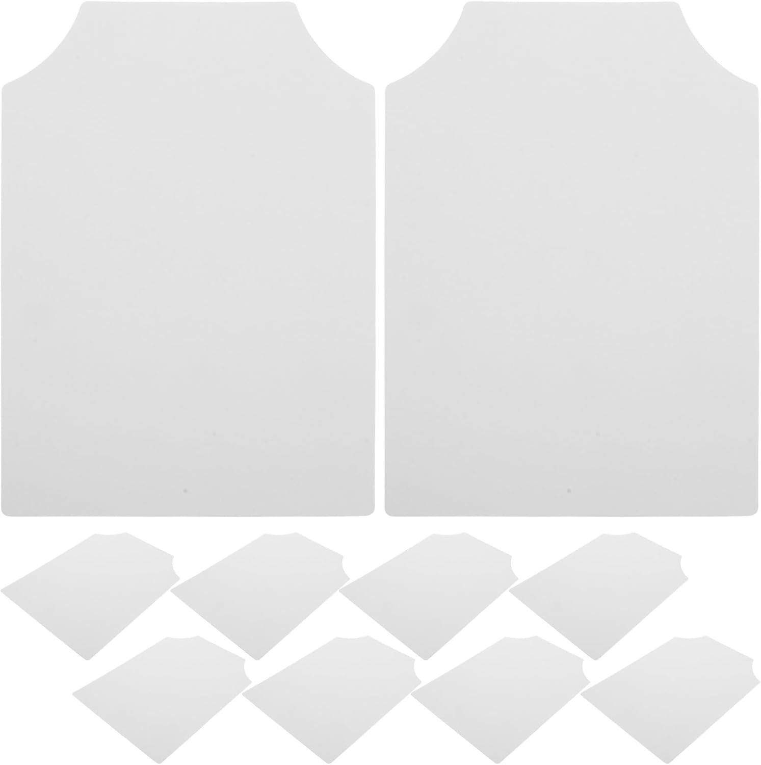 Generic 100pcs T-Shirt Folding Board: Cardboard Shirt Form 11x8" - Display Cardboards for Packaging DIY Painting Screen Printing Clothes Organization Garment Storage