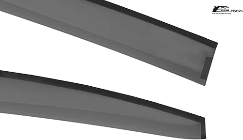 Miniatura 8 de Repuesto para Subaru Impreza Hatchback EOS 2012-2016 Viseras JDM Estilo Tape-On Humo Tintado Ventilaciones Laterales Deflectores de Ventana