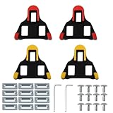 Amazon SGYKJ 4 Pcs Compatible with Shimano SPD Cleats for Cycling Shoes, Bike Cleats Compatible with Shimano SPD-SL Pedals SM-SH10 SH11 SH12, 6 Degree Float for Indoor Cycling & Road Bicycle Cleat #ad