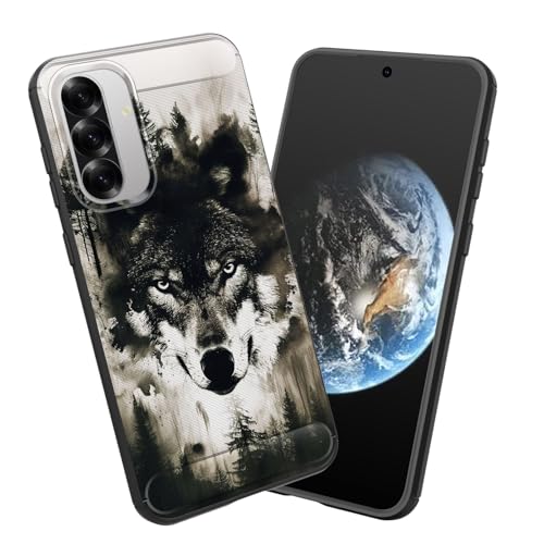 smauncucn for Galaxy A27 5G Case,Soft TPU Slim Fashion Anti-Fingerprint Non-Slip Protective Phone Case Cover for Samsung Galaxy A27 5G 6.7 inch 2026,Wolf in the Forest