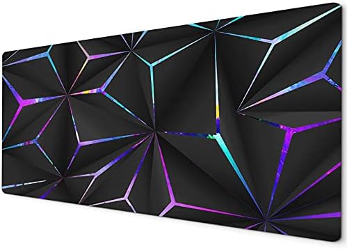 Large Mouse Pad | Mouse Pad Large | XXL Mouse Pad | Mouse Mats | Mousepad Gaming XXL | Gaming Mouse Mat Large | Mouse Mats for Computers | 60 x 30cm Mouse Mat | Geometric Black Grey Red