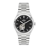 Spirit Orologio da uomo automatico in acciaio inossidabile con quadrante nero